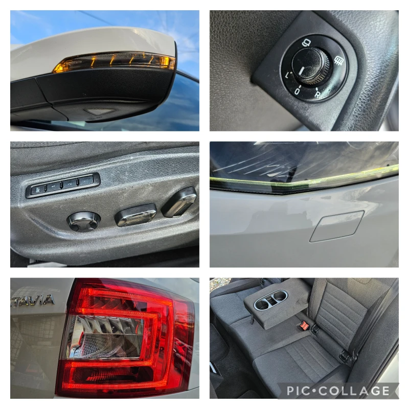 Skoda Octavia 2.0TDi-150kс* 2015г* ЕВРО6* LED* AВТОМАТИК* НАВИ* , снимка 17 - Автомобили и джипове - 48067426