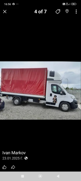 Fiat Ducato Брезент с легло над кабината , снимка 4