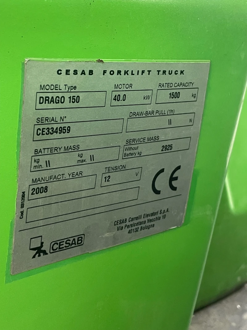 Мотокар Cesab, снимка 8 - Индустриална техника - 52015485