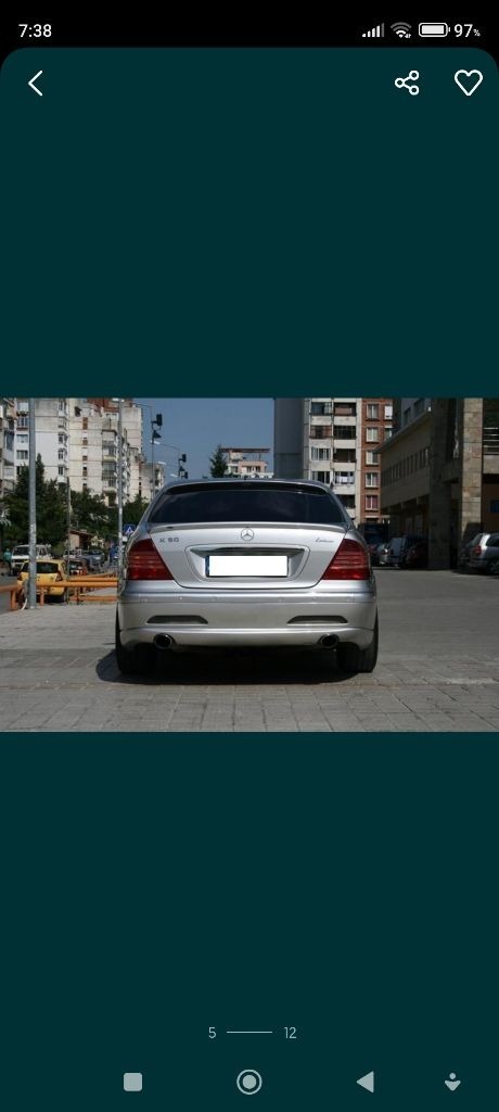 Mercedes-Benz S 500 К50, снимка 3 - Автомобили и джипове - 45834958