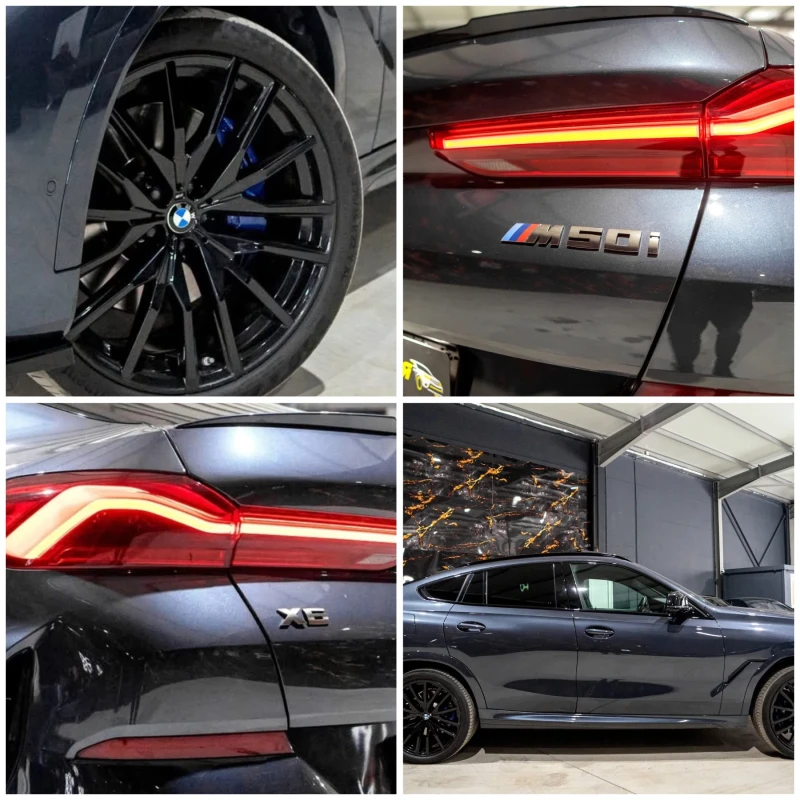 BMW X6 M50I XDRIVE FULL ПАНО HARMAN KARDON ЛИЗИНГ 100%, снимка 17 - Автомобили и джипове - 52461538