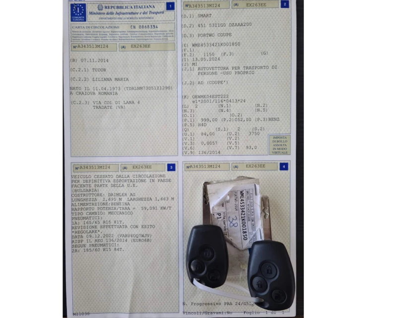 Smart Fortwo 1.0 BENZIN 52KW EVRO6B, снимка 2 - Автомобили и джипове - 51542287