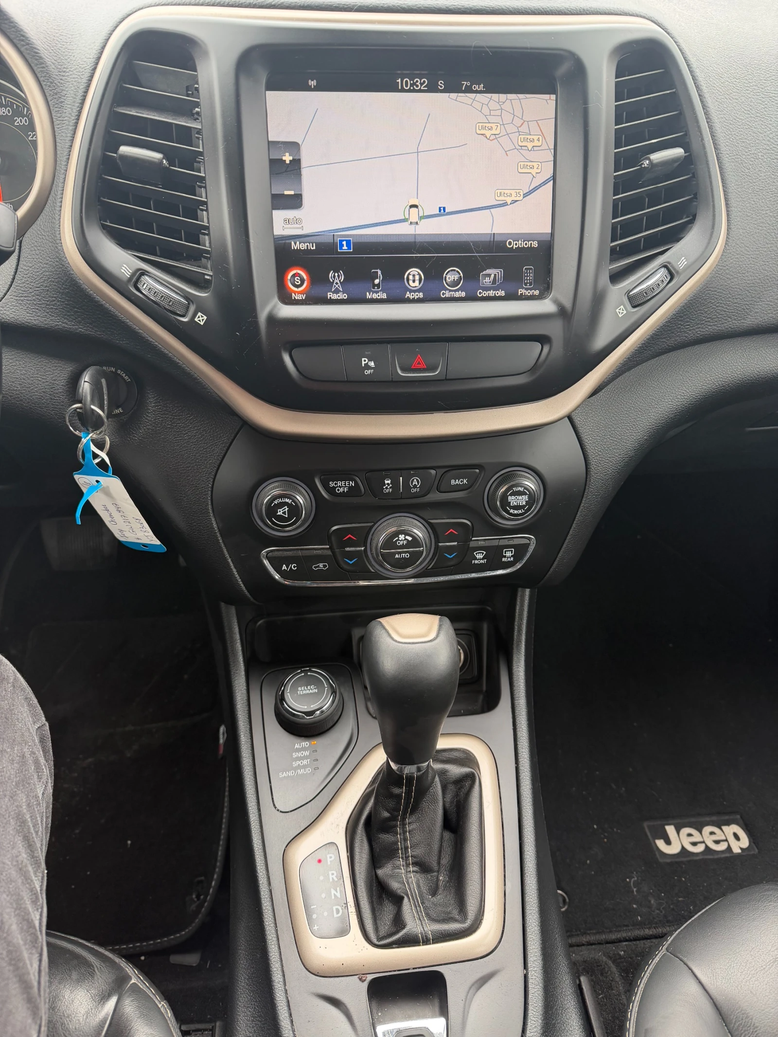 Jeep Cherokee 2.2M-JET 4WD AVTOMAT/NAVI/KOJA EURO 6, снимка 14 - Автомобили и джипове - 54067704