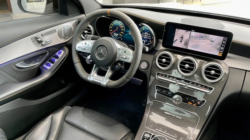 Mercedes-Benz C 63 AMG S/510HP/CERAMIK/AMG-BREMSEN/BURM/AMB/LED/258vpr, снимка 9 - Автомобили и джипове - 49907870