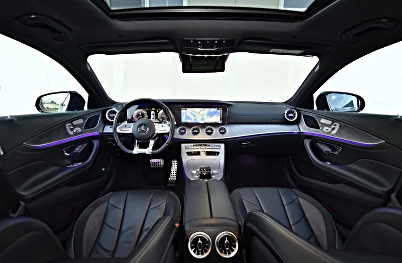 Mercedes-Benz CLS 53 AMG 4M+  9G  360 MULTIBEAM PANO BURMESTER CARBON, снимка 7 - Автомобили и джипове - 52726570