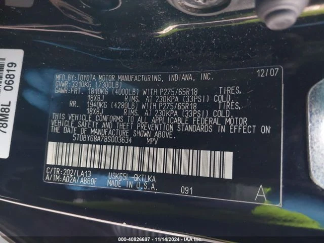 Toyota Sequoia LIMITED AWD - изображение 9