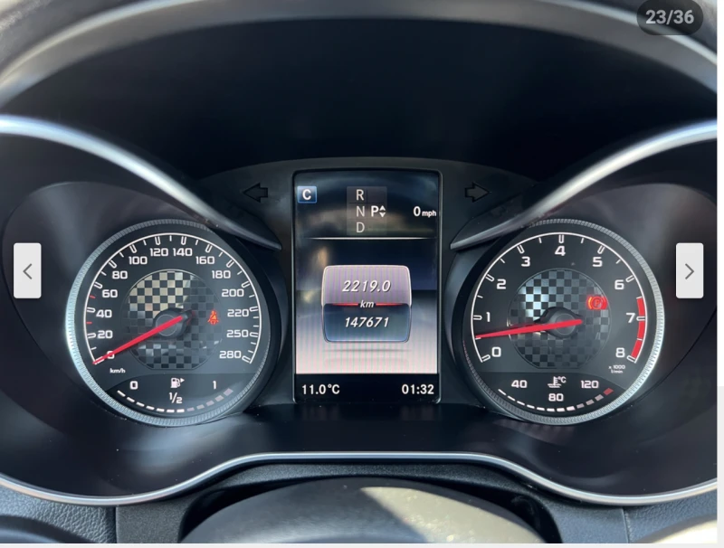 Mercedes-Benz C 450 AMG 4MATIC* BURMESTER* 360КАМЕРА* ДИСТРОНИК* , снимка 12 - Автомобили и джипове - 52835552