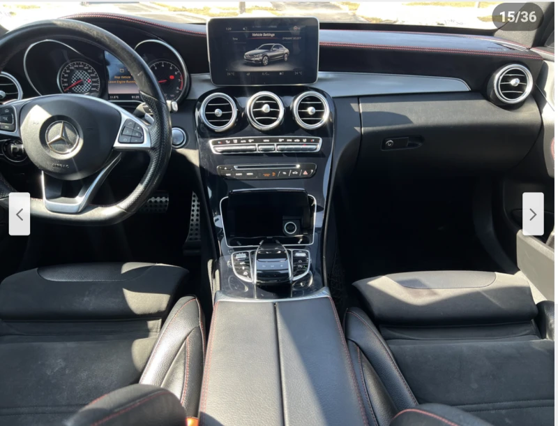 Mercedes-Benz C 450 AMG 4MATIC* BURMESTER* 360КАМЕРА* ДИСТРОНИК* , снимка 6 - Автомобили и джипове - 52835552