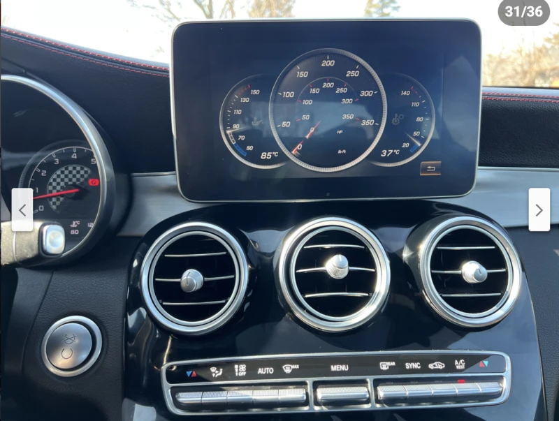 Mercedes-Benz C 450 AMG 4MATIC* BURMESTER* 360КАМЕРА* ДИСТРОНИК* , снимка 10 - Автомобили и джипове - 52835552