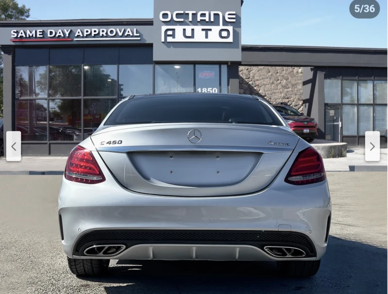 Mercedes-Benz C 450 AMG 4MATIC* BURMESTER* 360КАМЕРА* ДИСТРОНИК* , снимка 5 - Автомобили и джипове - 52835552