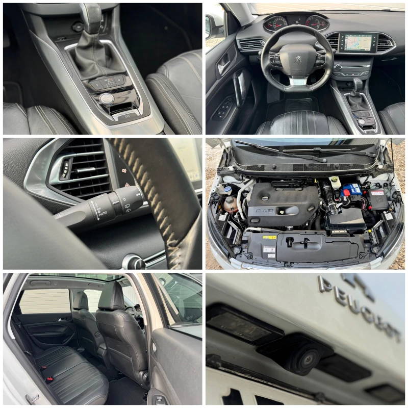 Peugeot 308 2.0HDI АВТОМАТ ПАНОРАМА ПОДГРЕВ КОЖА ЛЕД ФАРОВЕ, снимка 17 - Автомобили и джипове - 53358896