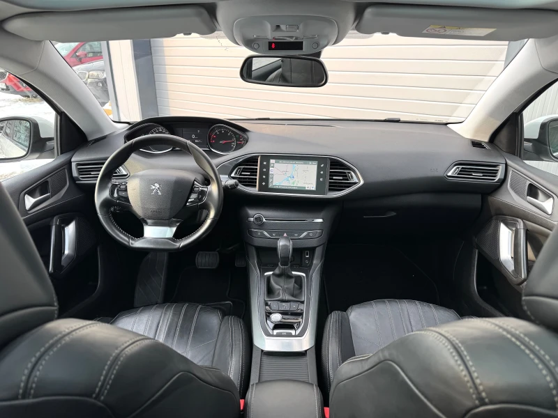 Peugeot 308 2.0HDI АВТОМАТ ПАНОРАМА ПОДГРЕВ КОЖА ЛЕД ФАРОВЕ, снимка 12 - Автомобили и джипове - 53358896