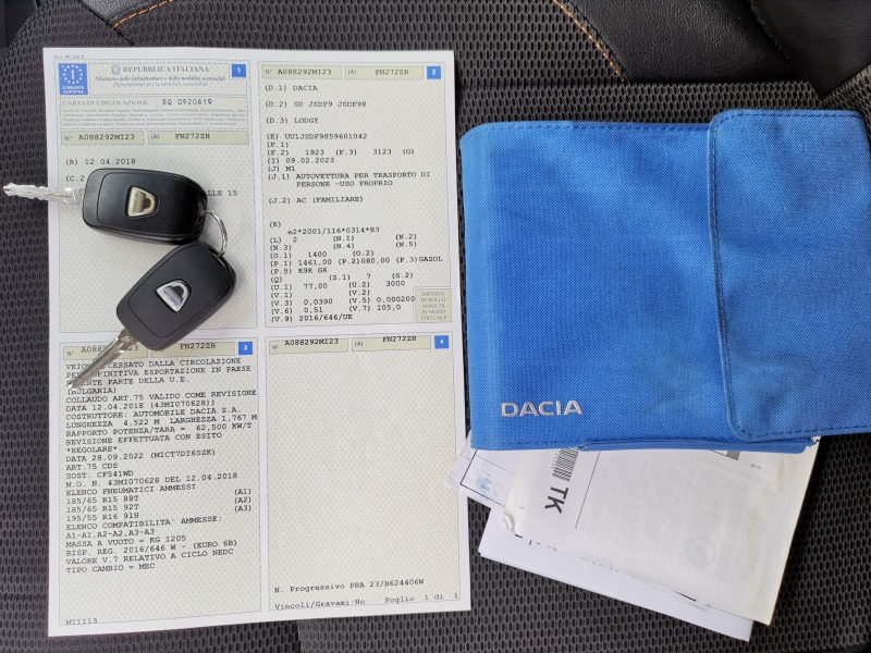 Dacia Lodgy 1.5dCi E6B 7m, снимка 15 - Автомобили и джипове - 46348243