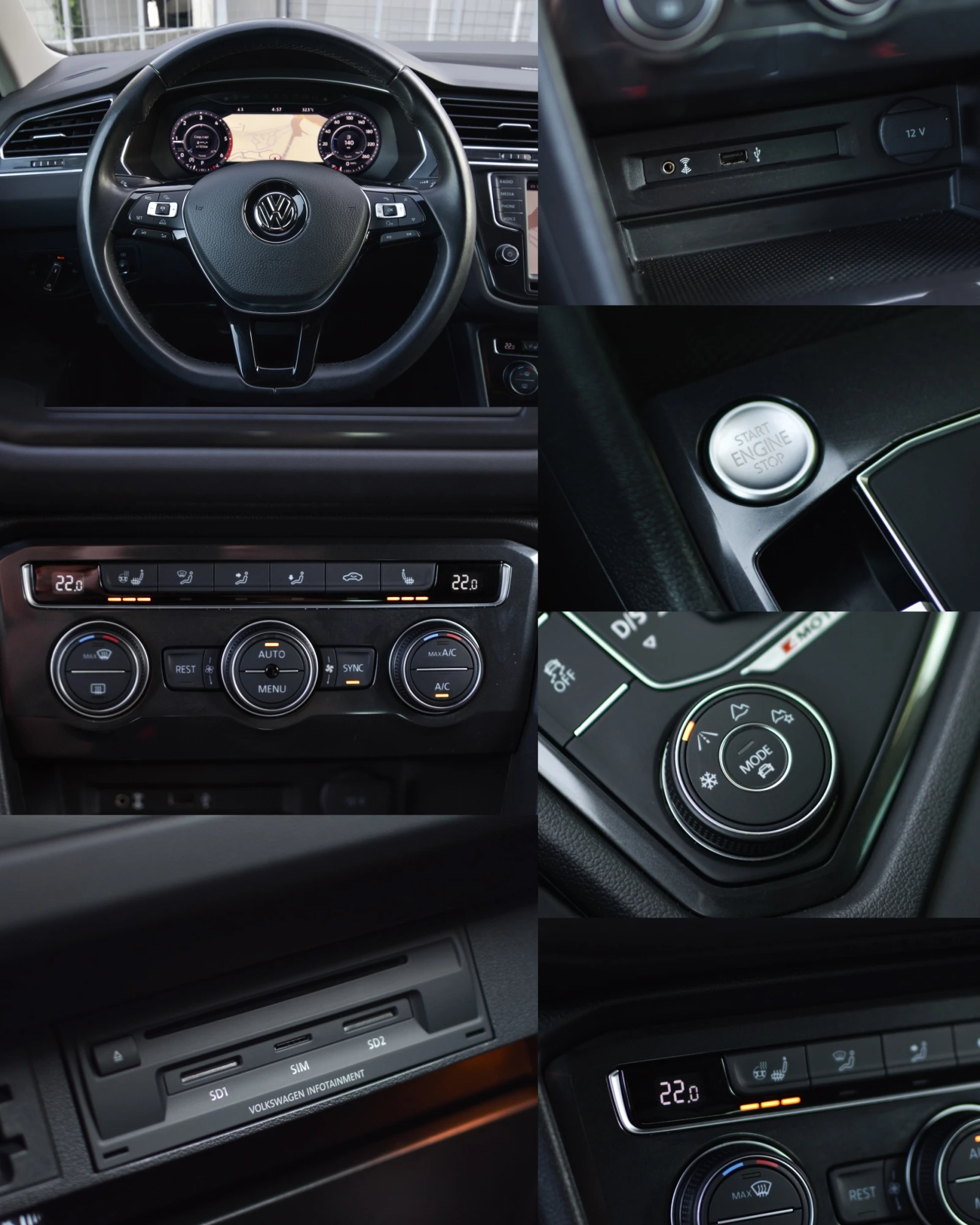 VW Tiguan 2.0 tdi 190./4X4/Head-Up/BMT "Highline" | Mobile.bg   11