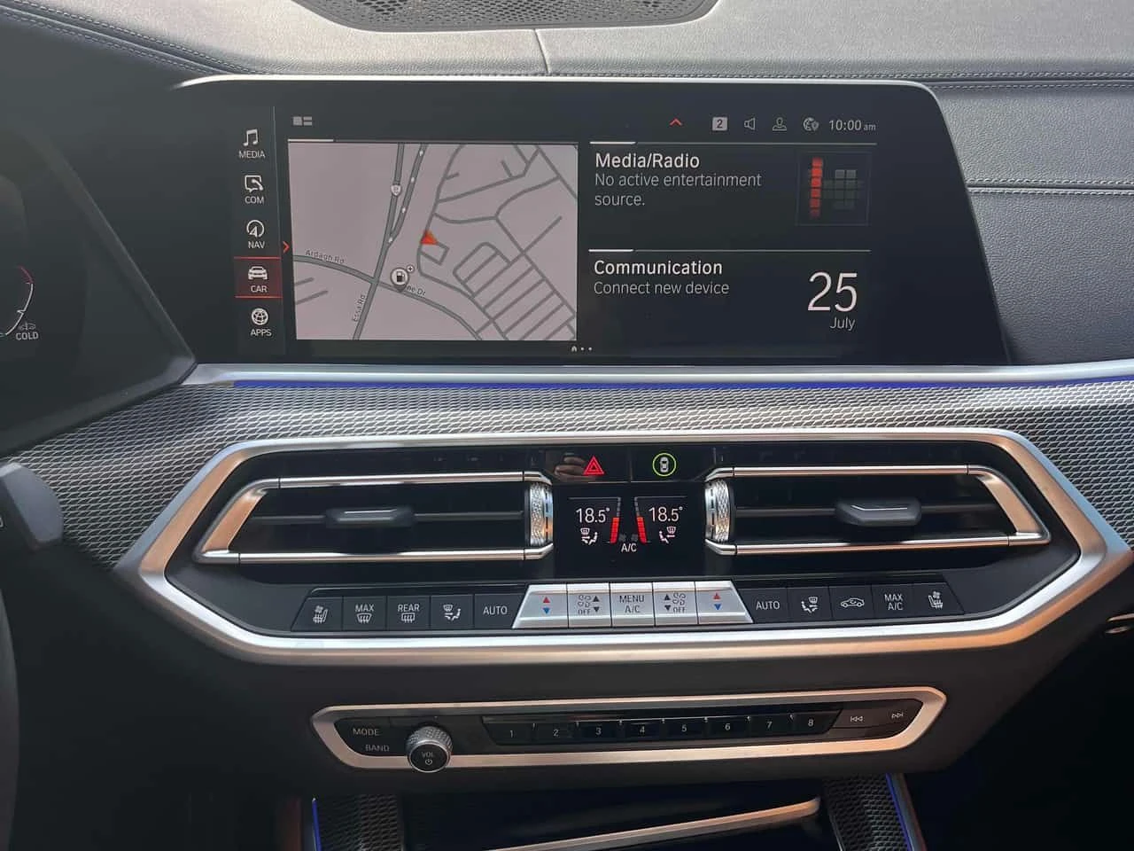 BMW X5 M50i/ДИСТРОНИК/ОБДУХВАНЕ/H/K, снимка 9 - Автомобили и джипове - 55684240