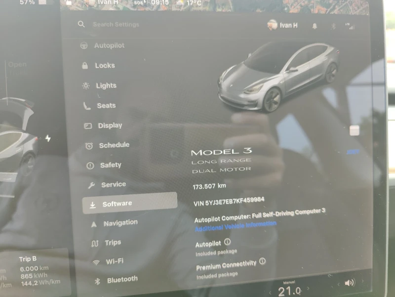 Tesla Model 3 Long range, снимка 15 - Автомобили и джипове - 51430752