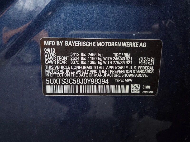 BMW X3, снимка 11 - Автомобили и джипове - 53277546