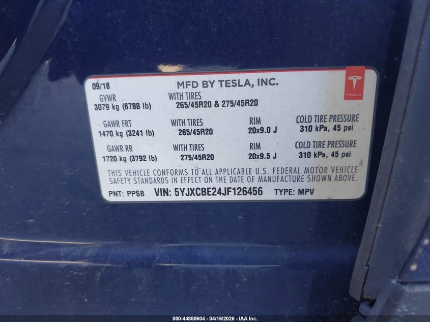 Tesla Model X 100D/75D/P100D, снимка 9 - Автомобили и джипове - 54906941