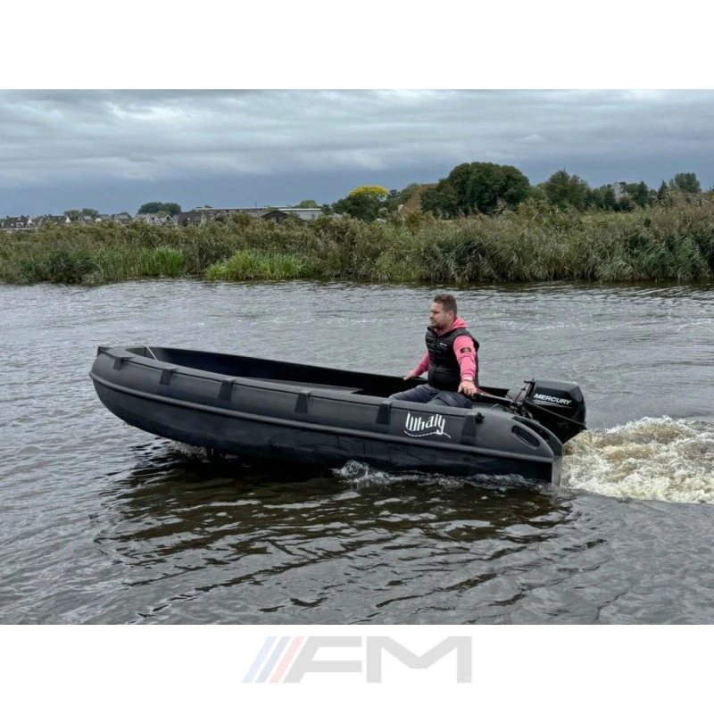 Лодка Собствено производство WHALY 380 - тъмно сива
