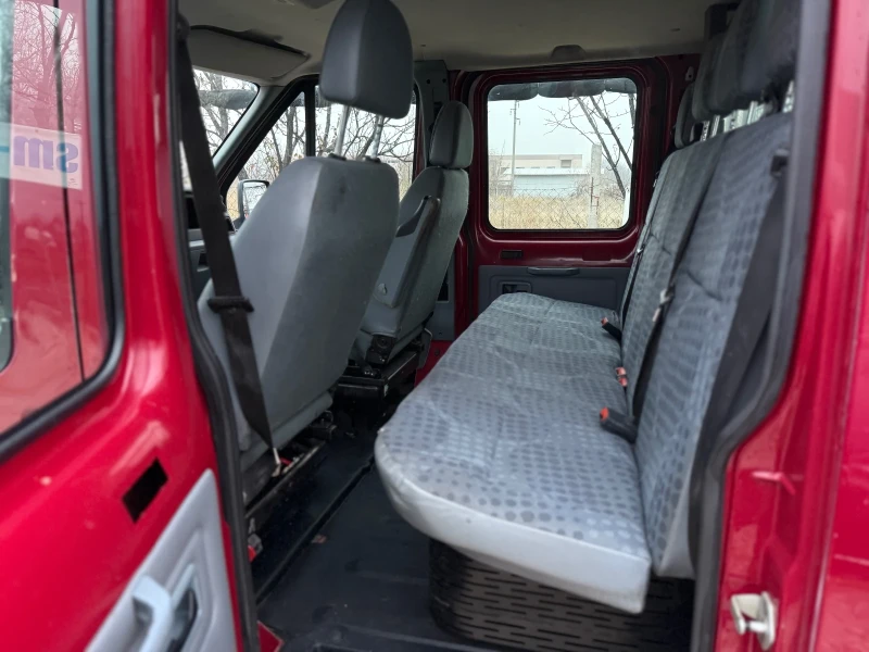 Ford Transit 2.4TDCI 115КС 7МЕСТА ДВОЙНА КАБИНА, снимка 5 - Бусове и автобуси - 52656341
