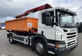 Scania P P320 Самосвал с кран, снимка 2