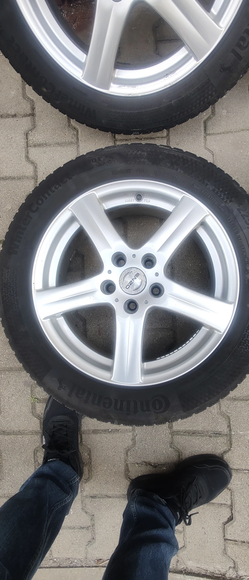 Гуми с джанти Continental 225/55R17, снимка 2 - Гуми и джанти - 54987423