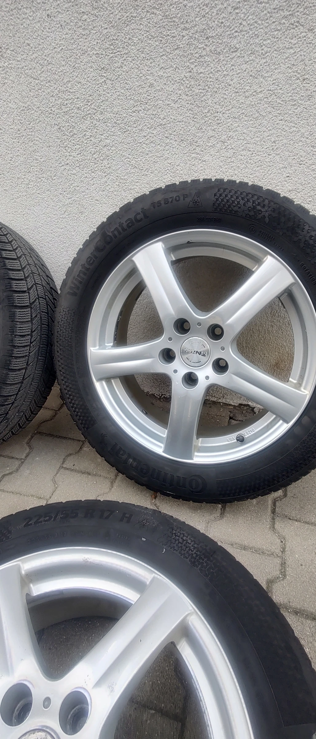 Гуми с джанти Continental 225/55R17, снимка 5 - Гуми и джанти - 54987423