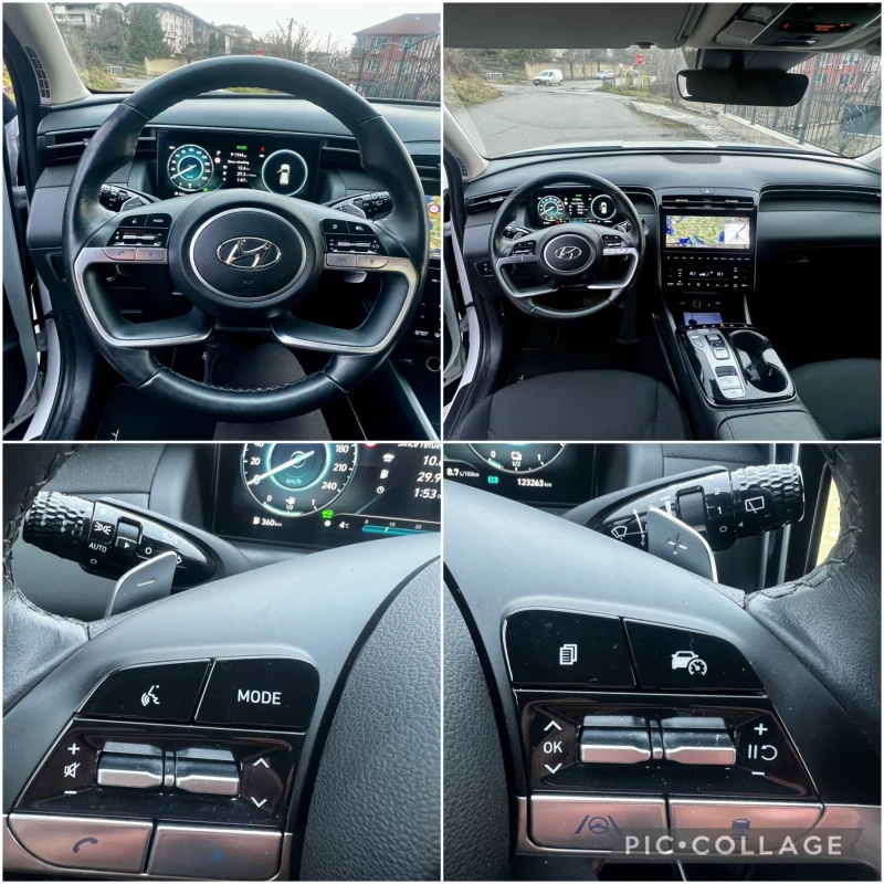 Hyundai Tucson 1.6T 4WD, Camera, Blind Spot, Distronic, Keyless, снимка 12 - Автомобили и джипове - 52549503