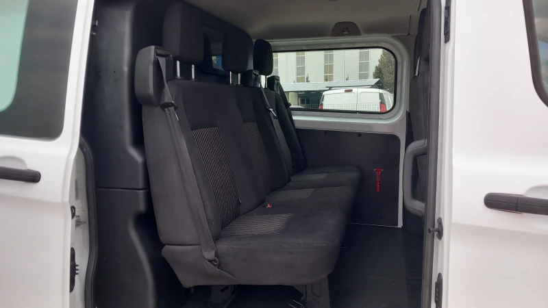 Ford Transit Custom MAXI - 6 МЕСТА/КЛИМАТИК/АВТОПИЛОТ/БЛУТУТ/6ск/, снимка 13 - Бусове и автобуси - 49277760