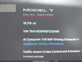 Tesla Model Y PERFORMANCE* DUAL MOTOR* КОЖА* ПОДГРЕВ* ПАНОРАМА* , снимка 7