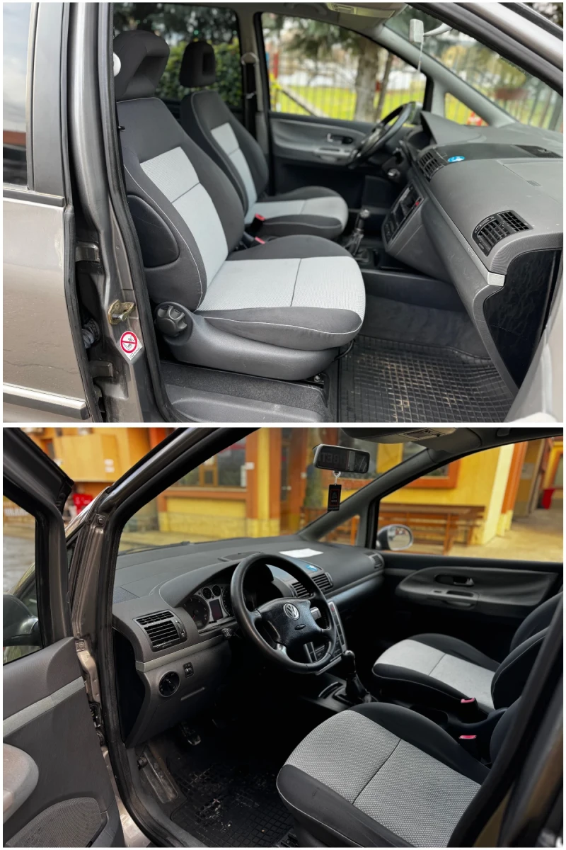 VW Sharan 2.0TDI* 140к.с.* Темпомат* Климатроник* 7Местен, снимка 14 - Автомобили и джипове - 48355782