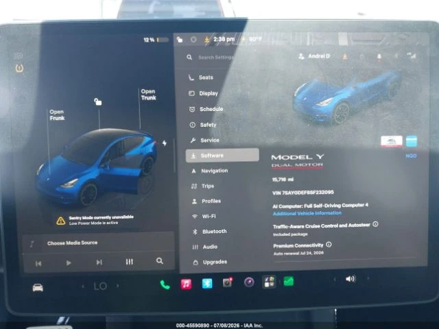 Tesla Model Y PERFORMANCE* DUAL MOTOR* КОЖА* ПОДГРЕВ* ПАНОРАМА* , снимка 15 - Автомобили и джипове - 55387626