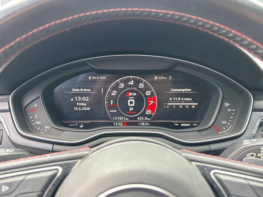 Audi S5 * TECHNIK * CARPLAY * МЪРТВА ТОЧКА * ПОДГРЕВ * PAN, снимка 11 - Автомобили и джипове - 54569709