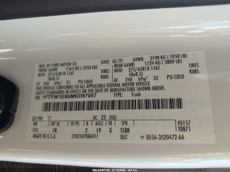 Ford F150 3.5l F-150 Xlt, снимка 9 - Автомобили и джипове - 53587109