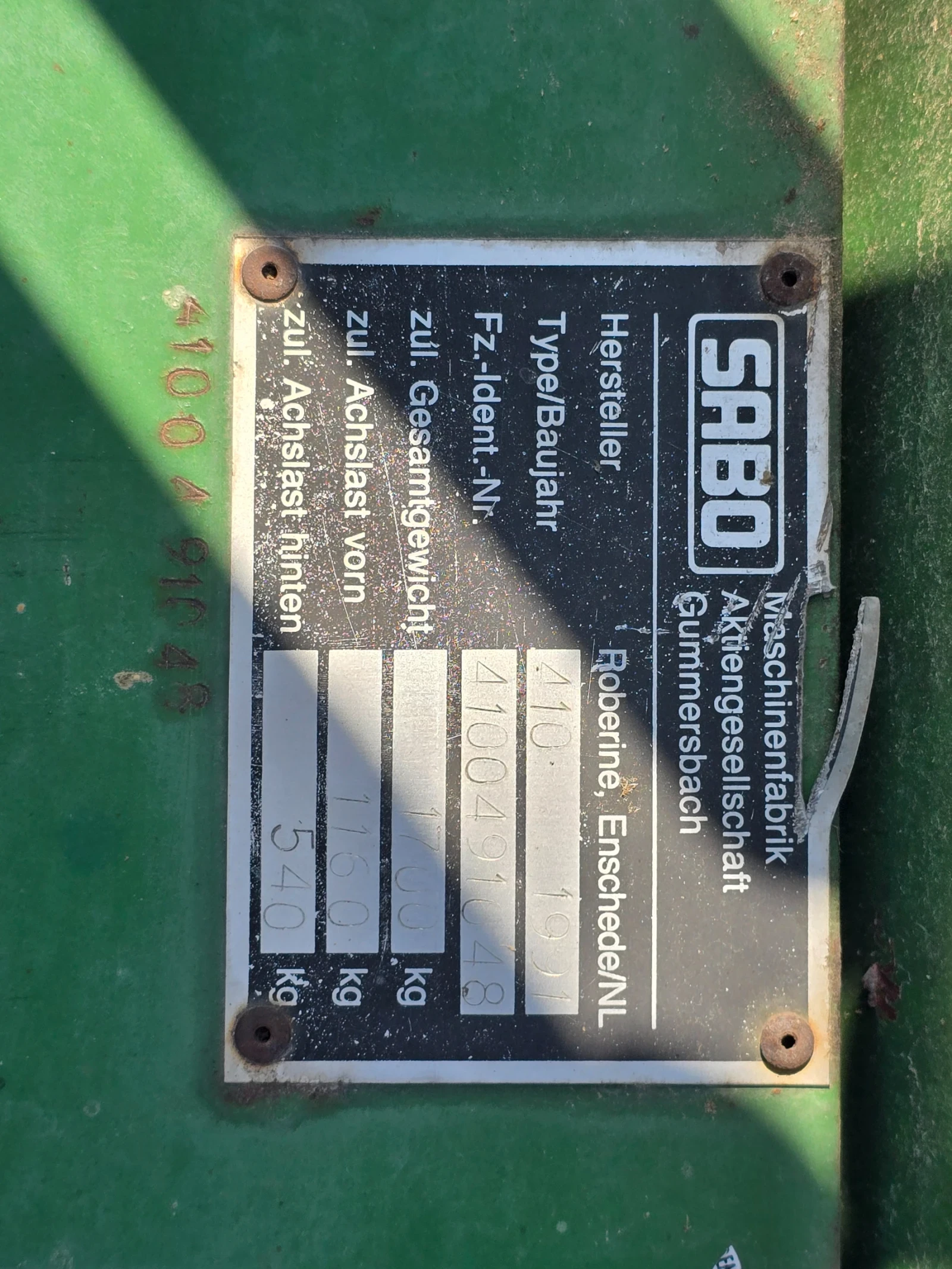 Друг вид Внос John Deere - Sabo Roberine, снимка 9 - Селскостопанска техника - 54161489