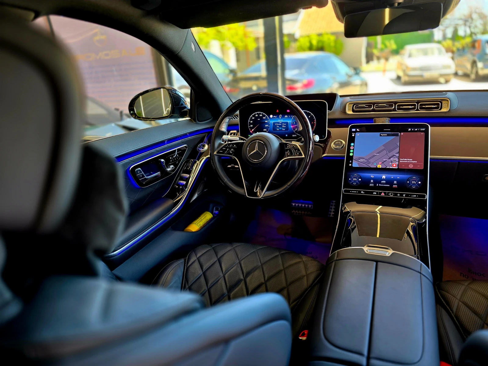 Mercedes-Benz S 450 d  * 4Matic* AMG* Лизинг* Burm* TV* Chauffeur* Exc - изображение 9