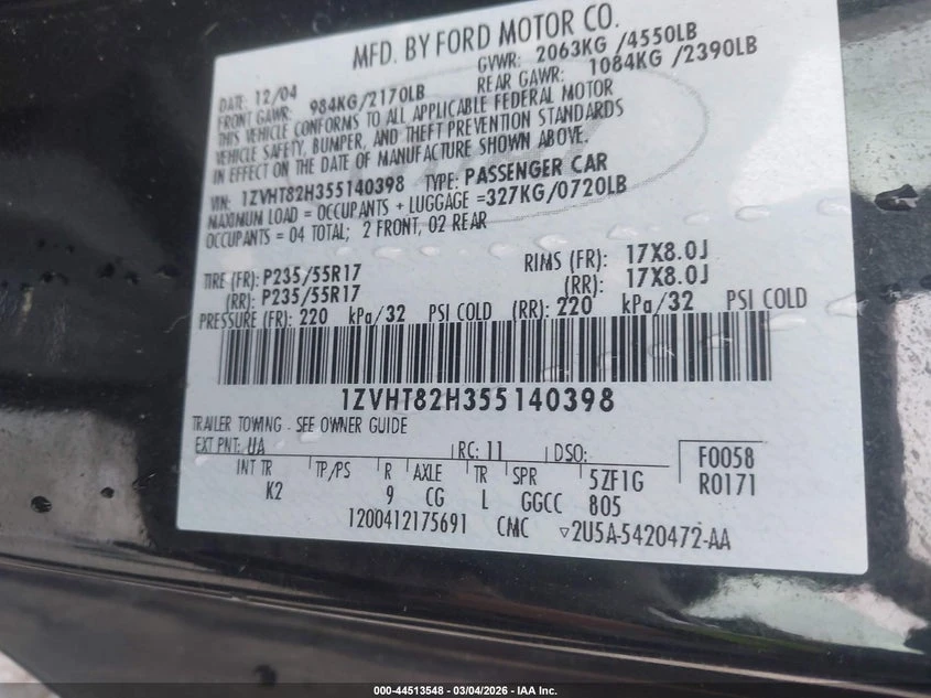 Ford Mustang 4.6l GT Deluxe * Kрайна цена до България* , снимка 9 - Автомобили и джипове - 53907380