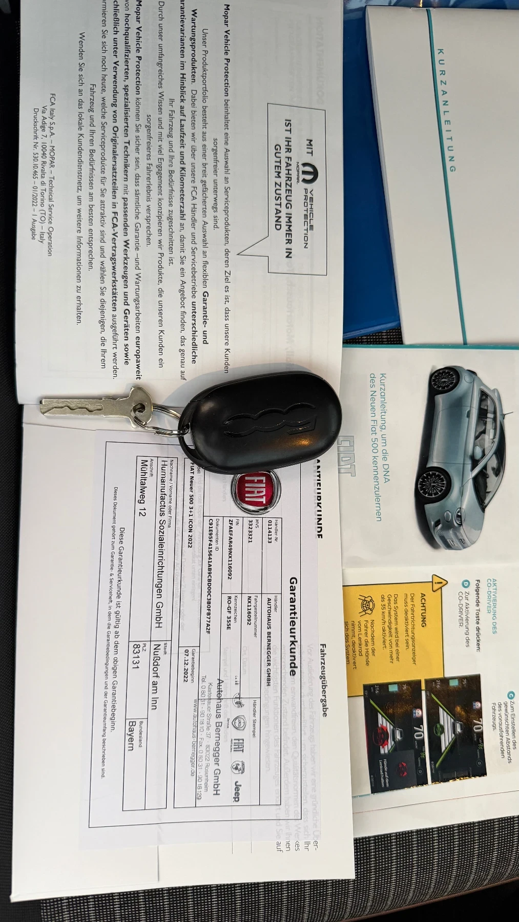 Fiat 500e 43kw LaPrima 3+ 1 Панорама Германия, снимка 16 - Автомобили и джипове - 56060616