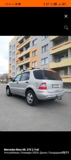 Mercedes-Benz ML 270 2.7cdi - 4500 € / 8801.24 лв. - 30004044 3