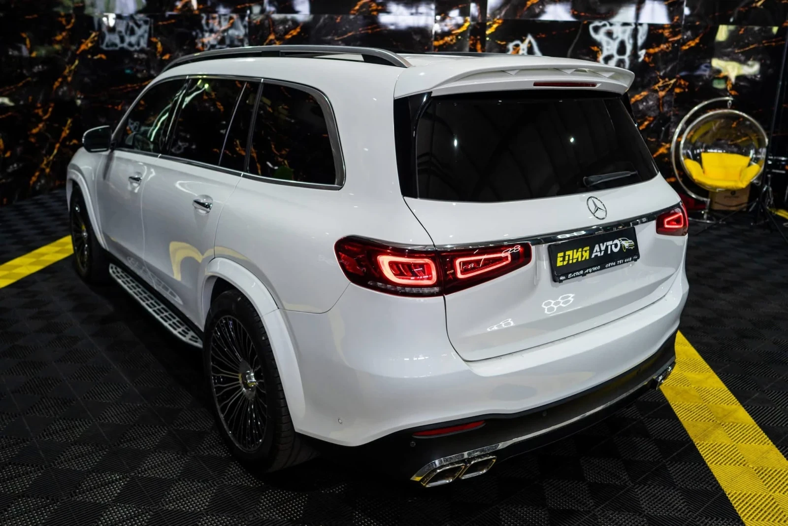 Mercedes-Benz GLS 450 I 4MATIC FULL AMG LINE LED ПАНО BURM ЛИЗИНГ 100%, снимка 6 - Автомобили и джипове - 54817857