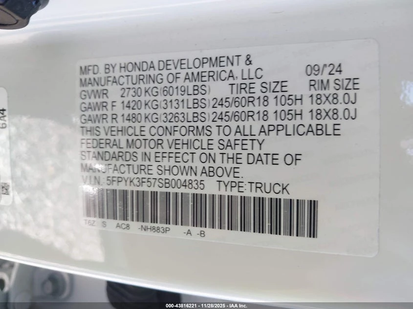 Honda Ridgeline 3.5l Rtl, снимка 9 - Автомобили и джипове - 53863286