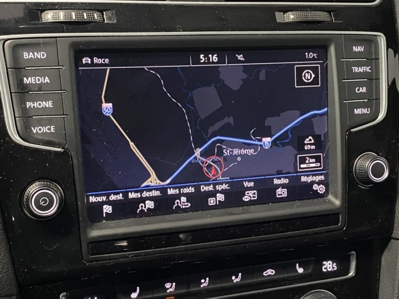 VW Golf R DSG AWD 2.0T* Keyless* NAVI* Кожа* Подгрев* Prem, снимка 12 - Автомобили и джипове - 53204483