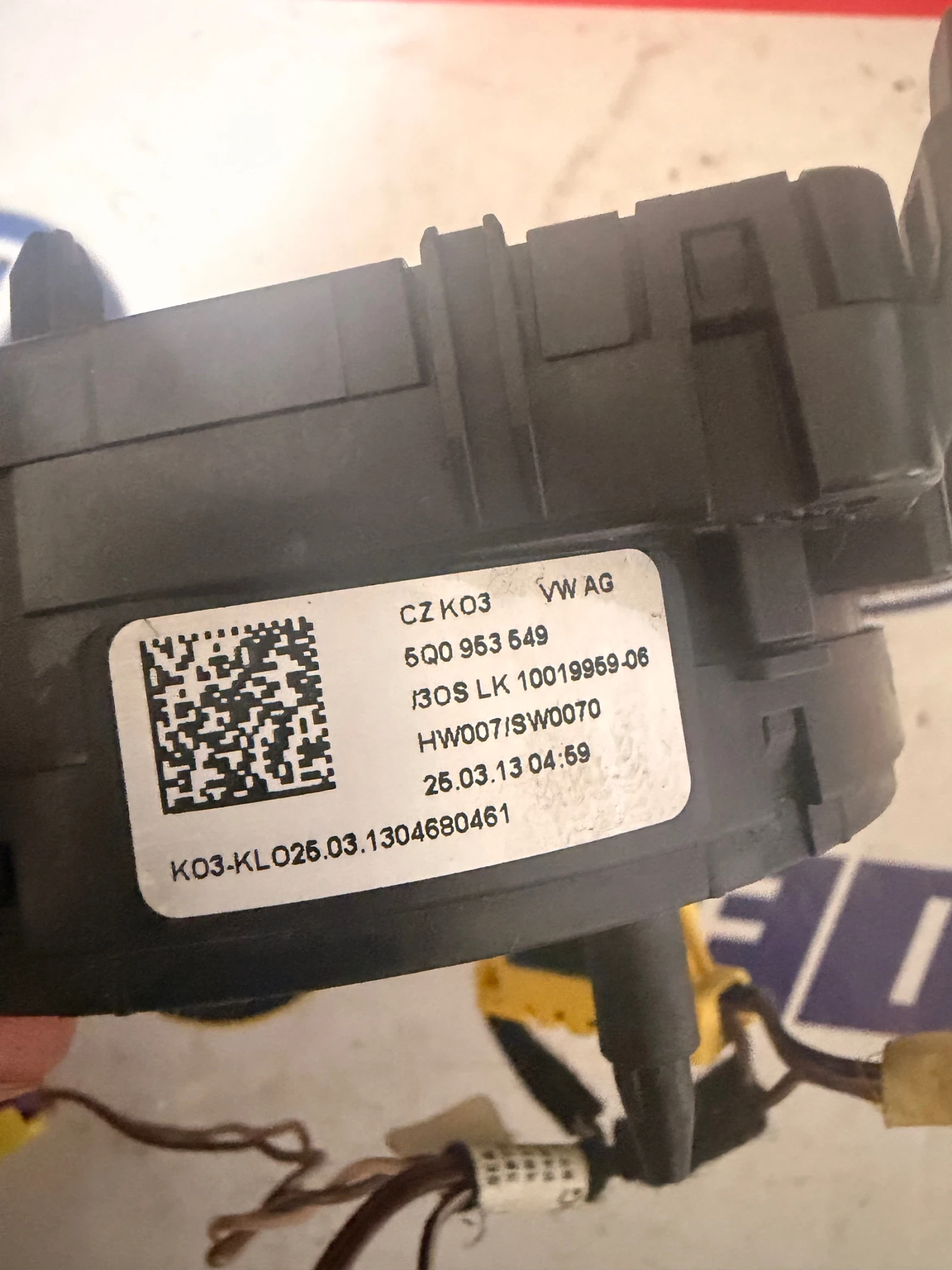 5Q0953549  лентoв кабел за VW, AUDI, SEAT, SKODA, 5Q0 953 549   10040774, снимка 3 - Части - 52752473