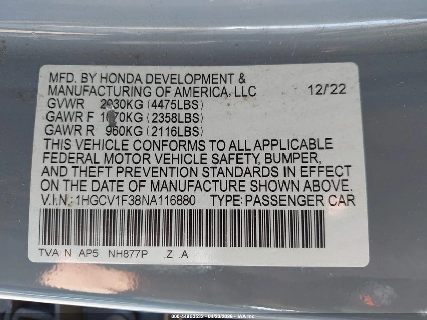 Honda Accord 1.5L I-4 DI, DOHC, VVT, TURBO, 192HP Front Wheel | Mobile.bg � ����������� 9