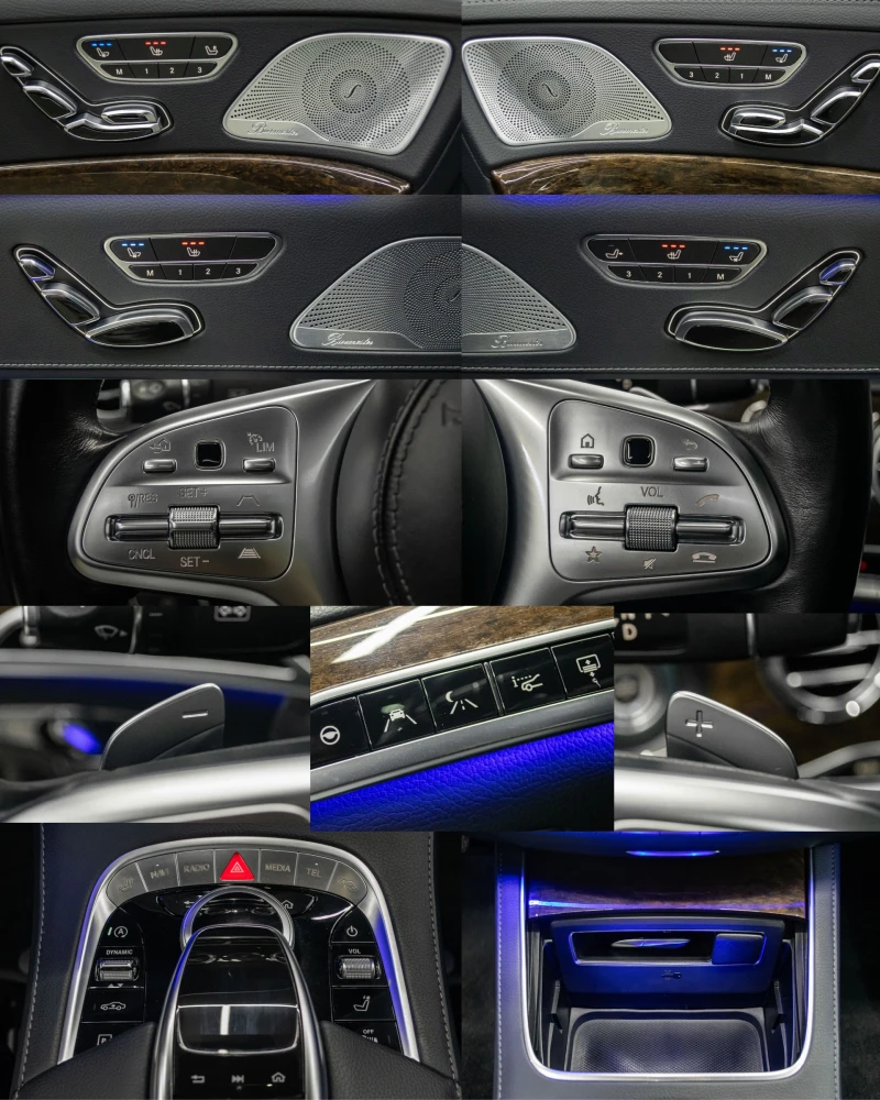 Mercedes-Benz S 350 d/Face/Long/9-G Tronic/Реален пробег/Серв.история, снимка 10 - Автомобили и джипове - 52740986