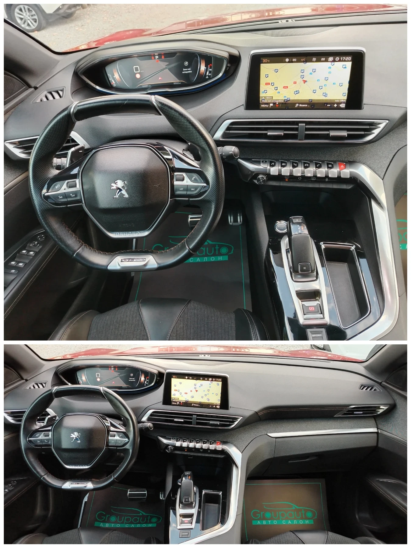 Peugeot 3008 1.6HDI-120к.с/GT-LINE/АВТОМАТИК/НАВИГАЦИЯ!!! , снимка 11 - Автомобили и джипове - 55286307