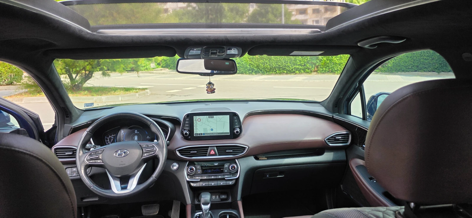 Hyundai Santa fe  FULL 2.2CRDI 4x4  360 camera PREMIUM -6+ 1, снимка 17 - Автомобили и джипове - 55148494