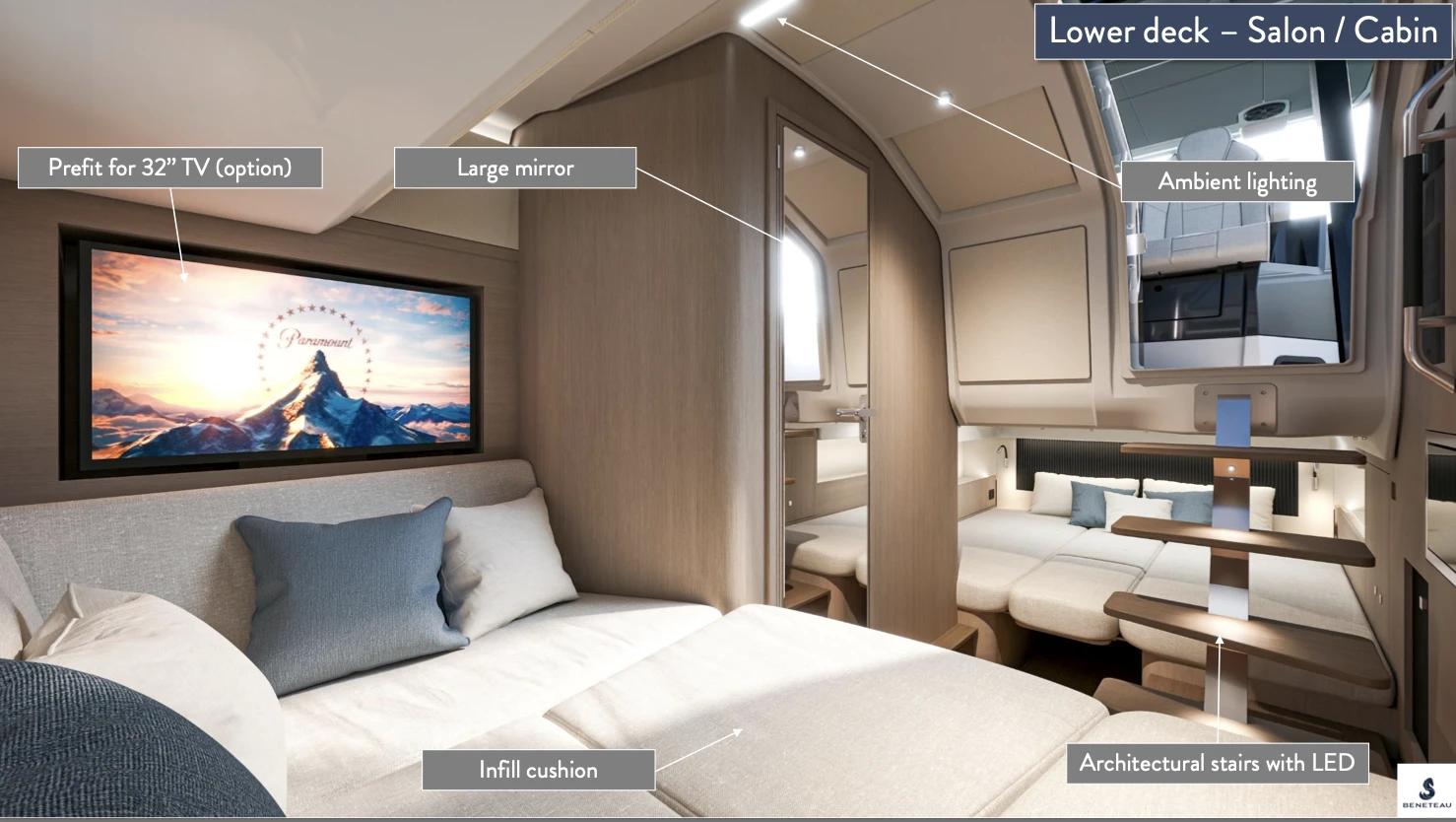 Моторна яхта Beneteau GT 35 - Alpine Edition - изображение 5