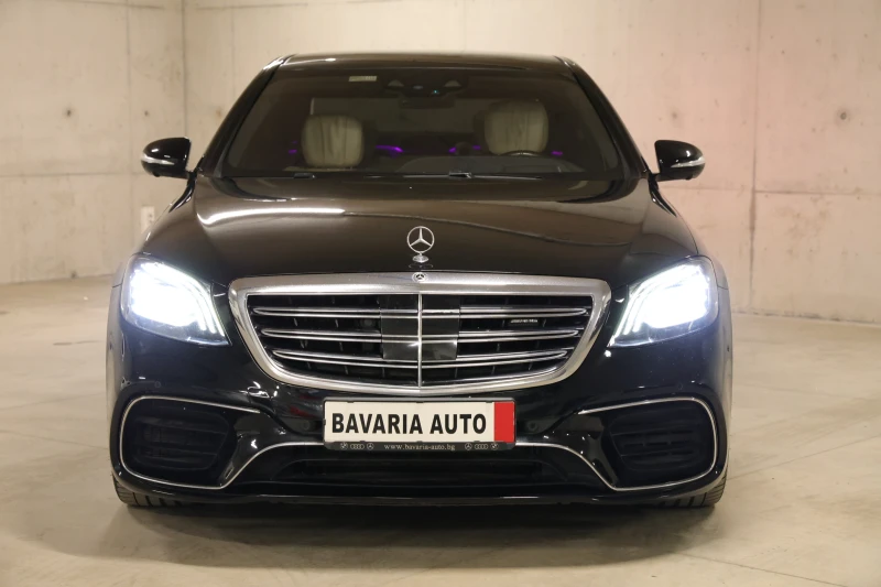 Mercedes-Benz S 63 AMG 4-MATIC+ Long, 3xTV, Ceramic, Night Vision, FULL, снимка 7 - Автомобили и джипове - 42921876