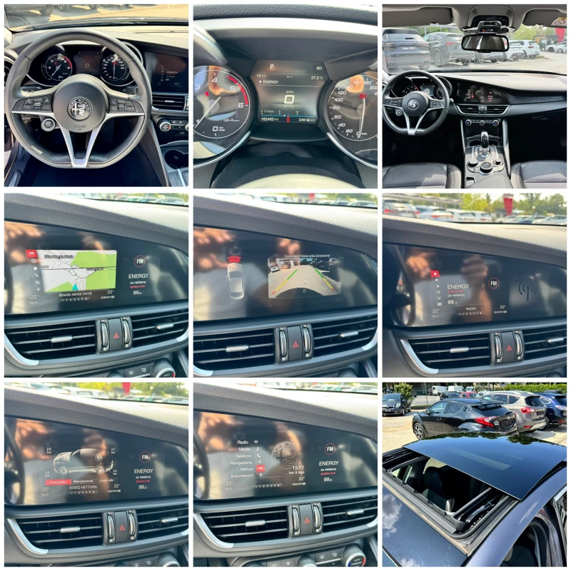 Alfa Romeo Giulia 2.2D 190к.с 8ск. 2019г.FULL Панорама , снимка 11 - Автомобили и джипове - 51299437